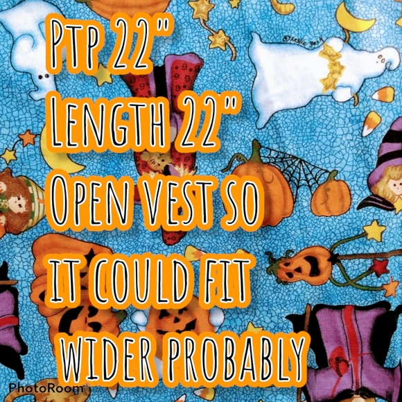 Vtg 90s Halloween vest reversible - Picture 16 of 16